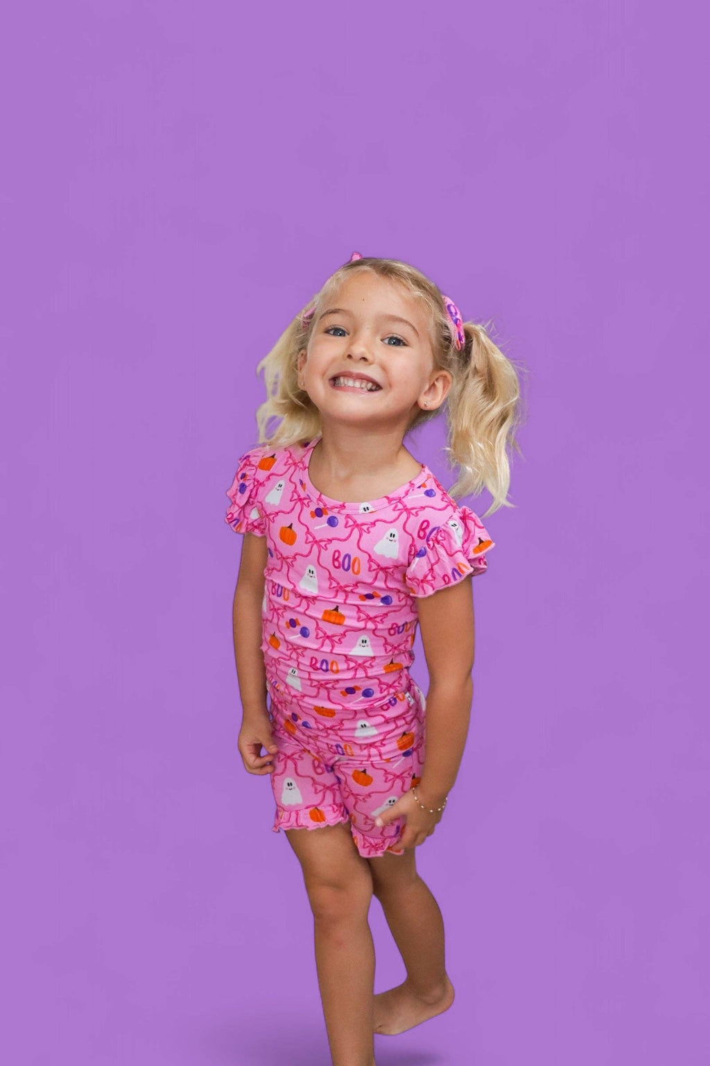 BERRY SWEET BOO DREAM RUFFLE SHORT SET
