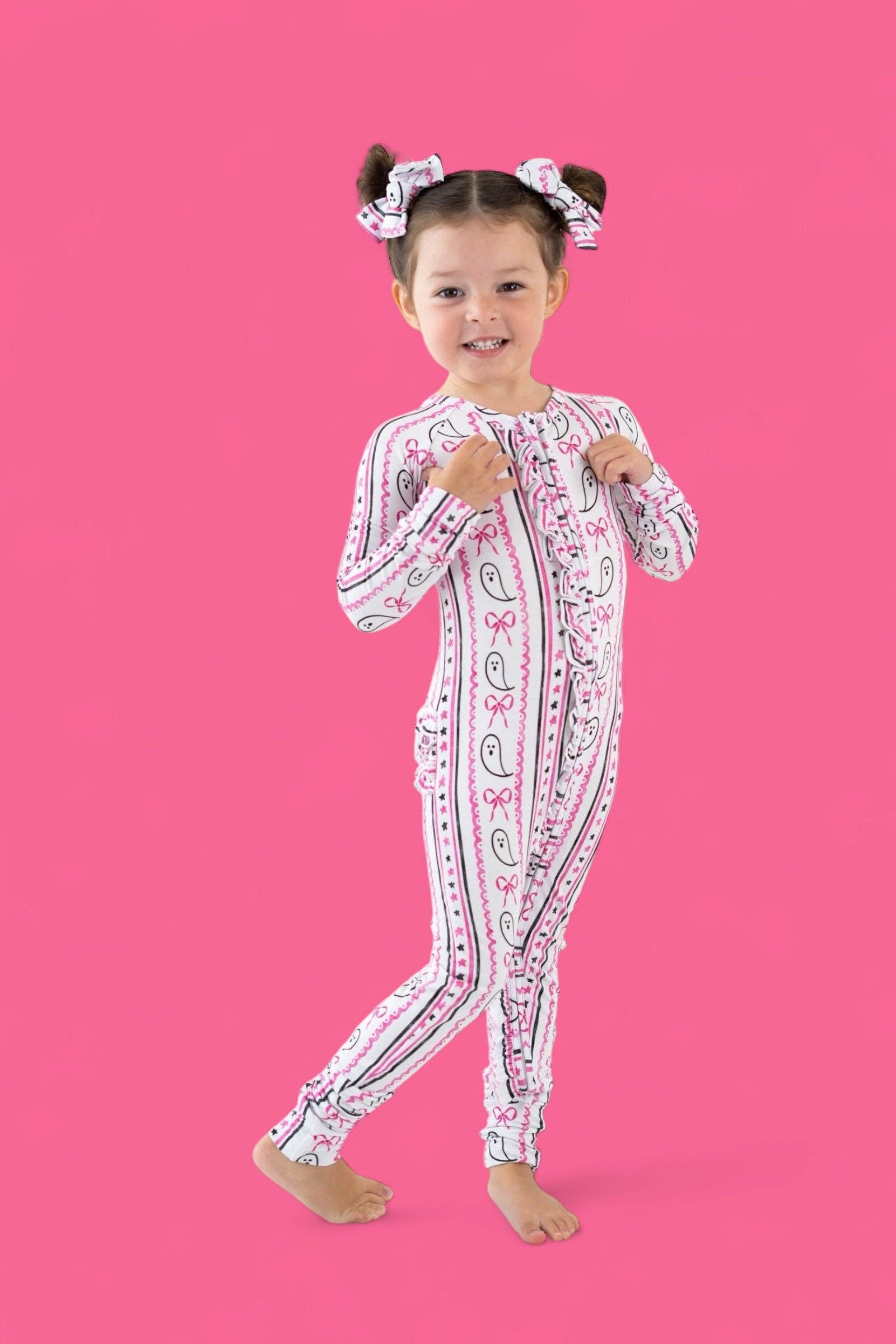 BOO AND BOWS DREAM RUFFLE ROMPER
