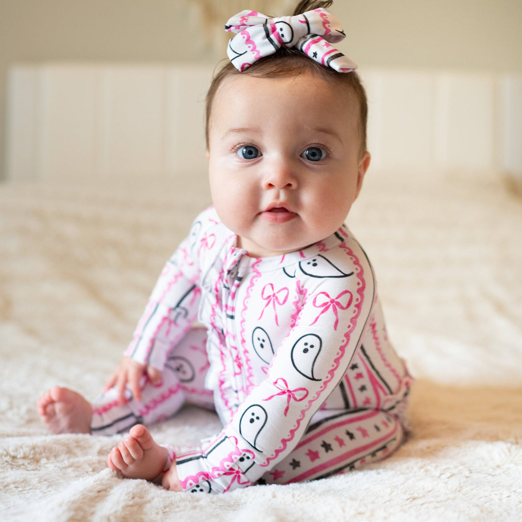 BOO AND BOWS DREAM RUFFLE ROMPER