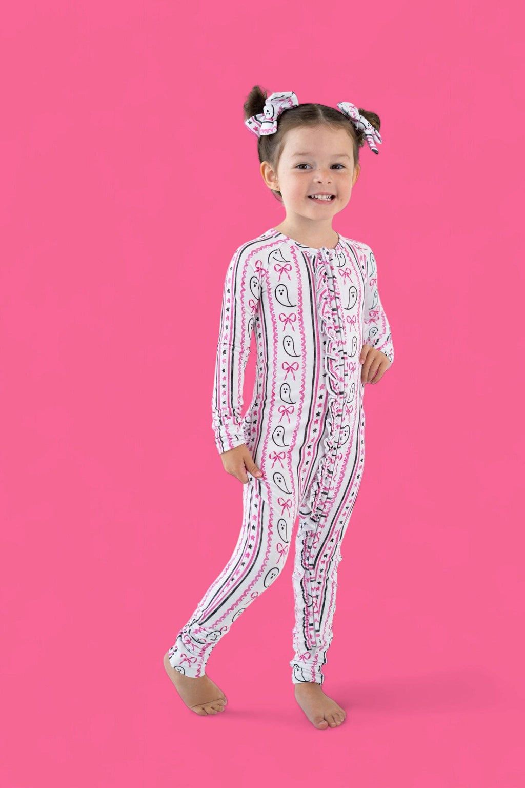 BOO AND BOWS DREAM RUFFLE ROMPER