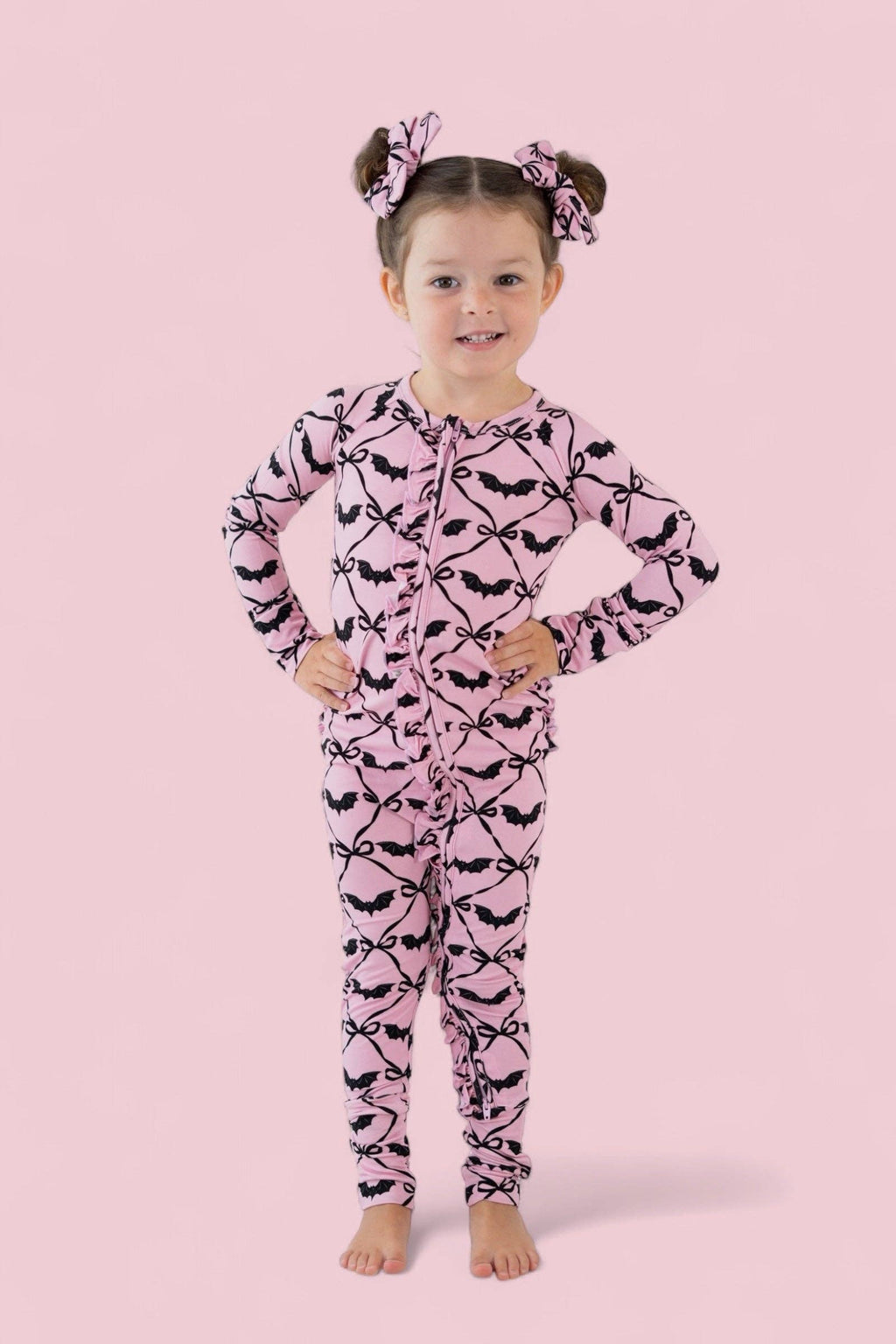 BATTY BOWS DREAM RUFFLE ROMPER