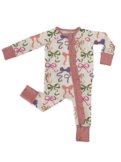 Bows Long Sleeve Zip PJ