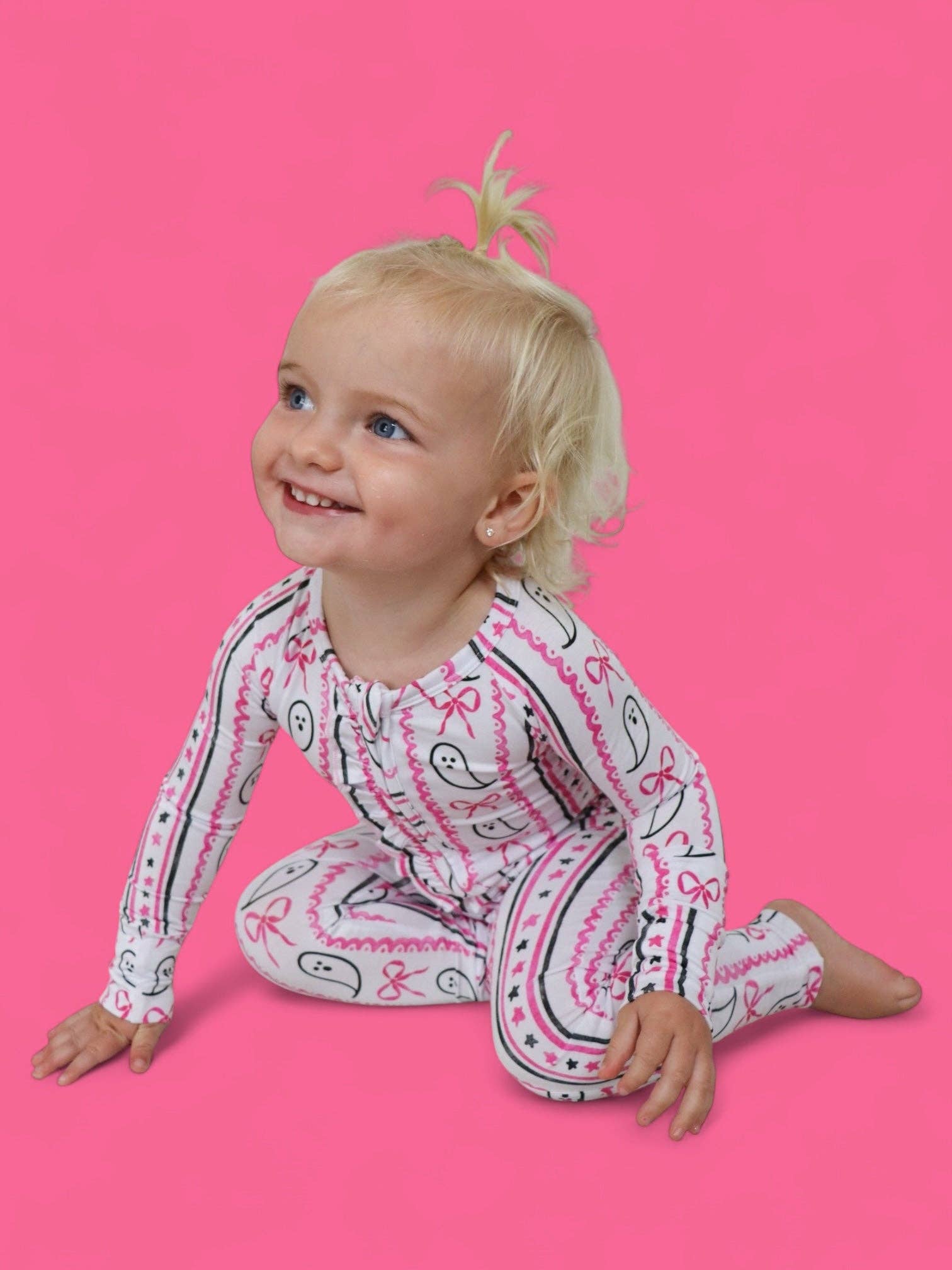 BOO AND BOWS DREAM RUFFLE ROMPER