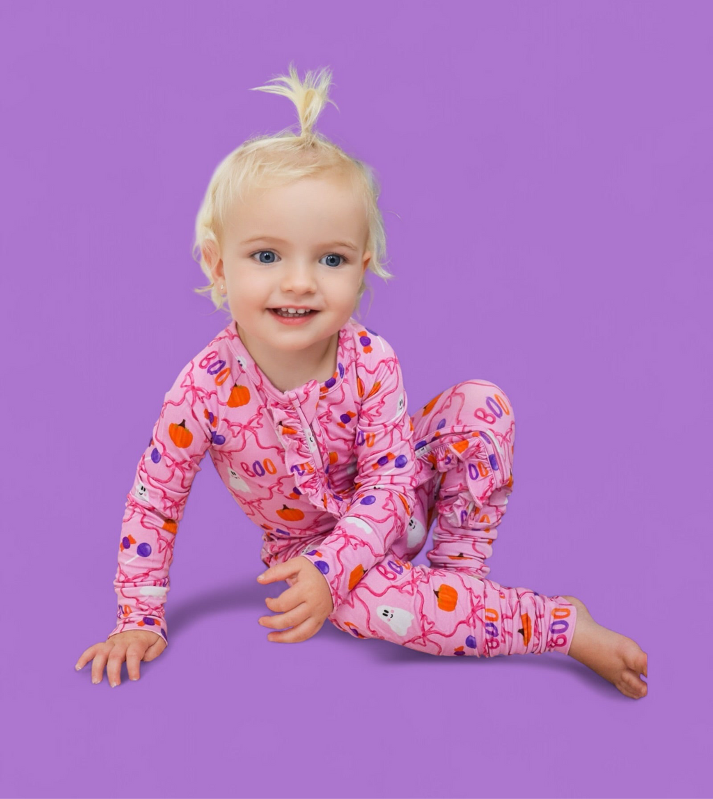 BERRY SWEET BOO DREAM RUFFLE ROMPER