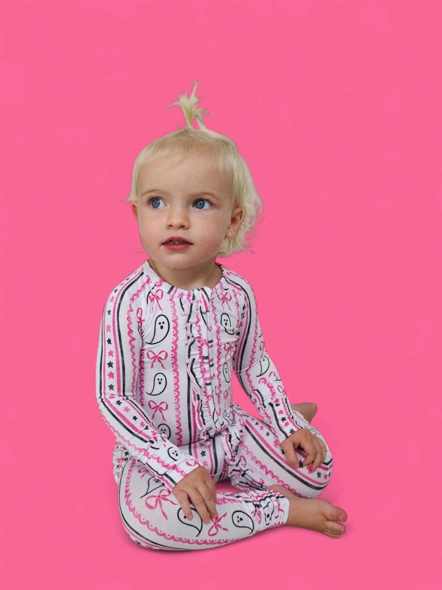 BOO AND BOWS DREAM RUFFLE ROMPER