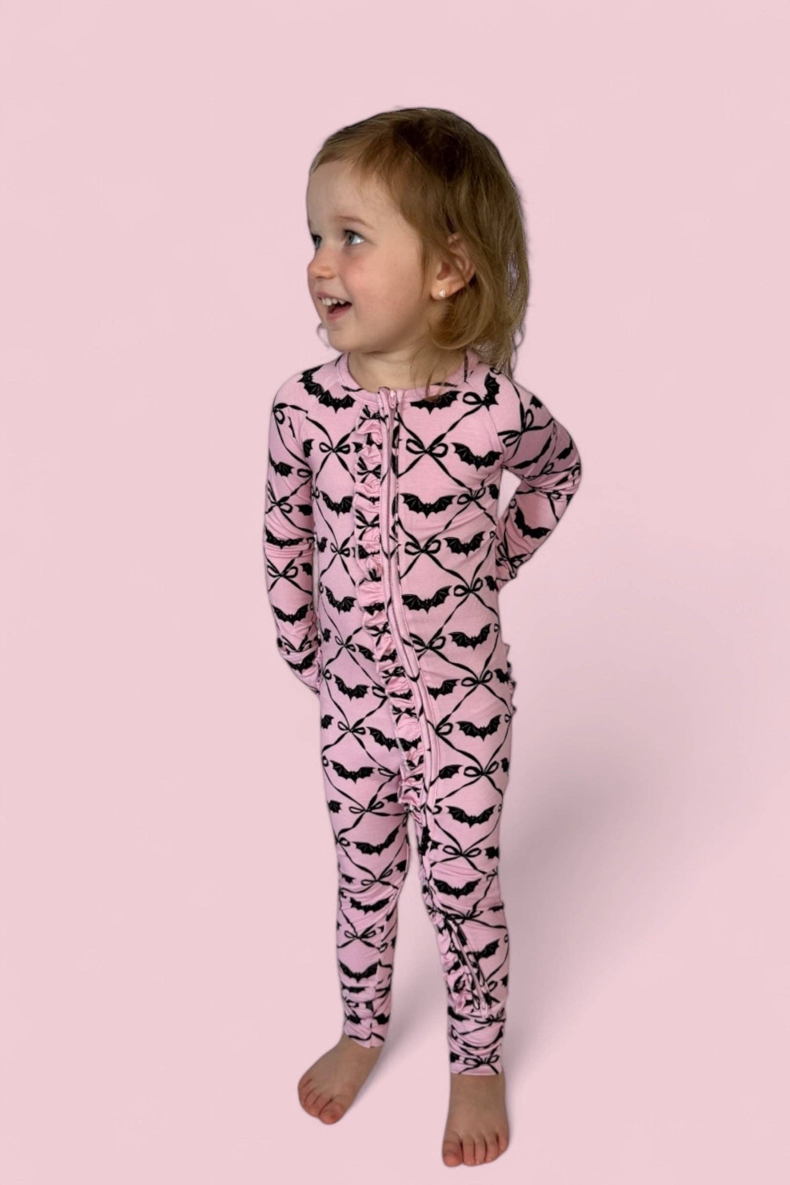 BATTY BOWS DREAM RUFFLE ROMPER