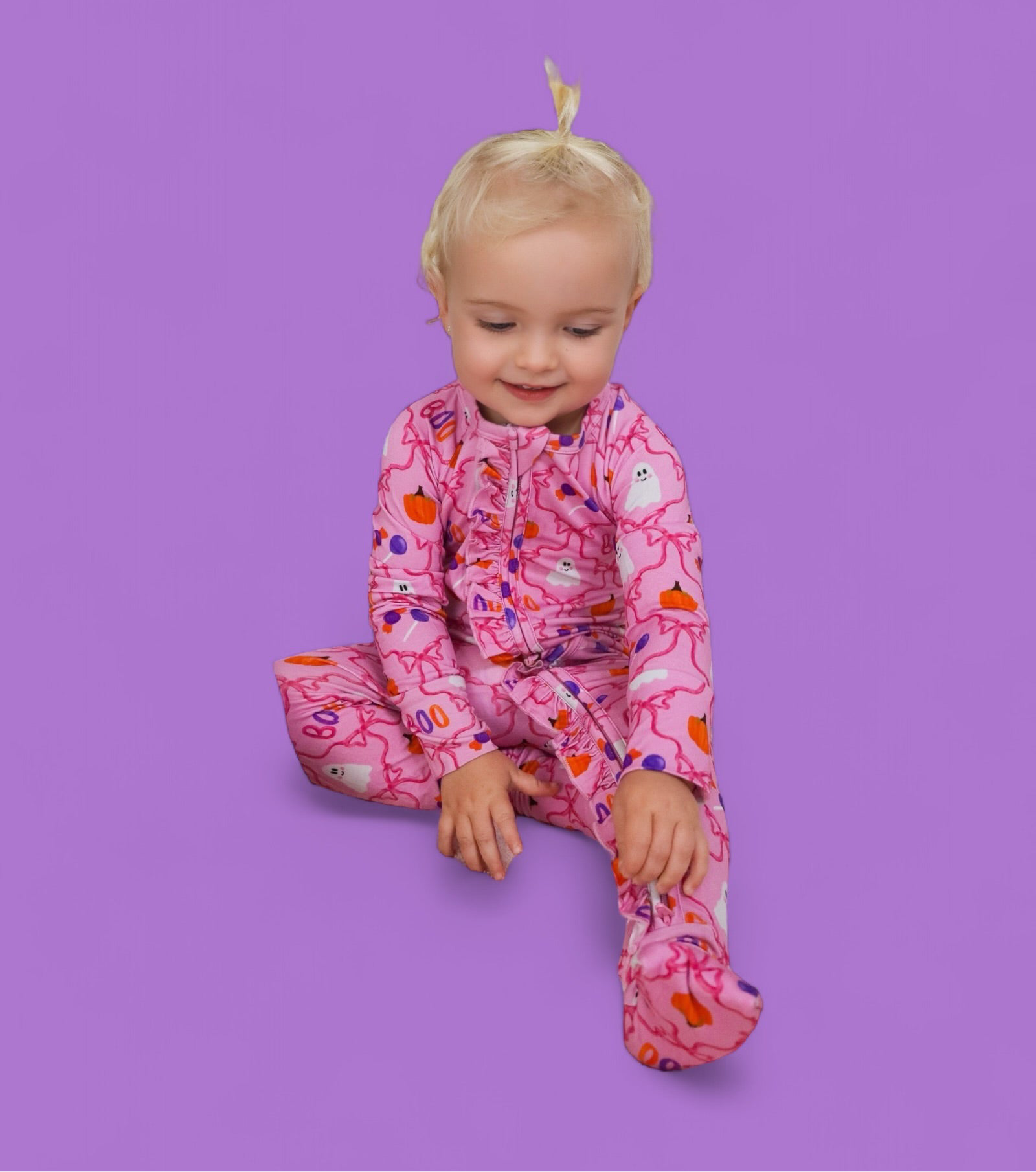BERRY SWEET BOO DREAM RUFFLE ROMPER