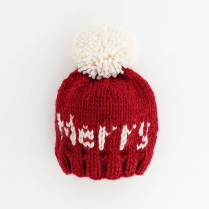 "Merry" Hand Knit Beanie Hat SALE