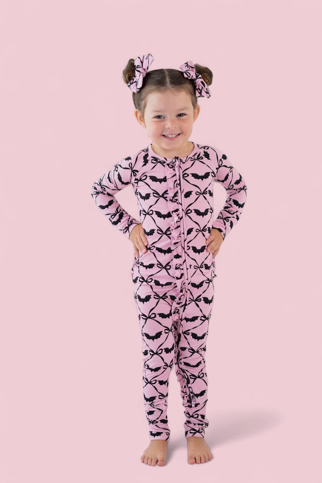 BATTY BOWS DREAM RUFFLE ROMPER