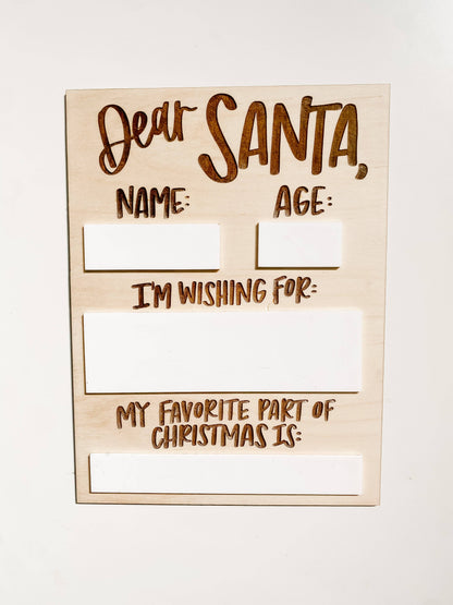 Santa Wishes Sign