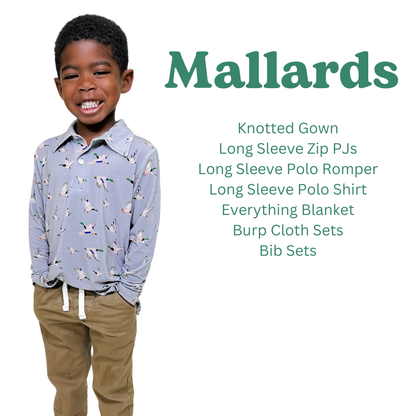 Mallards Long Sleeve Zip PJ