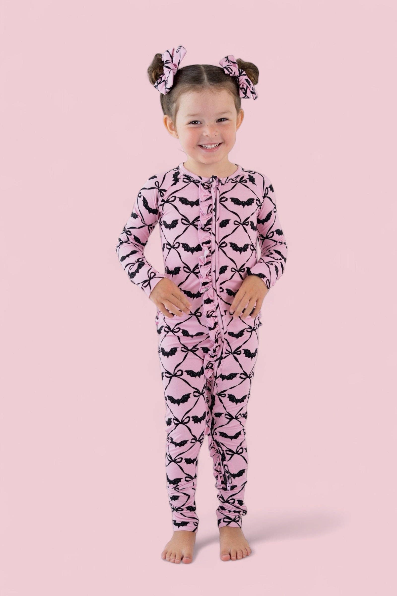 BATTY BOWS DREAM RUFFLE ROMPER