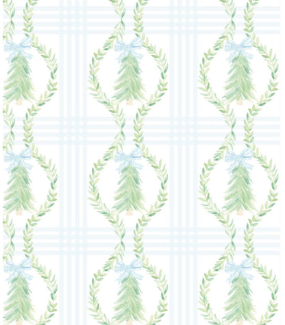 Christmas Tree Light Blue 2 piece set