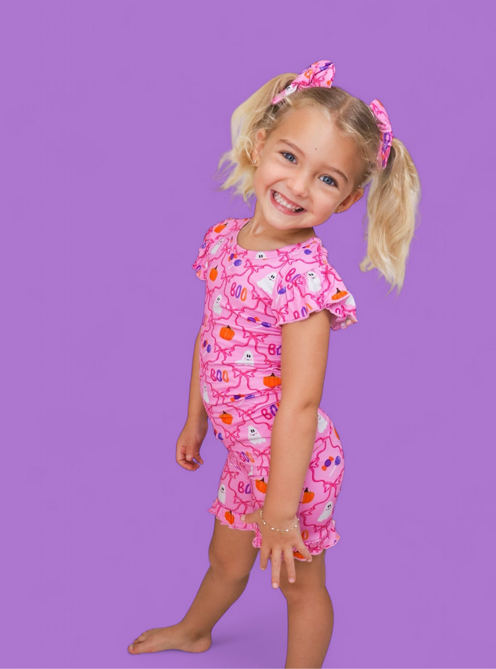 BERRY SWEET BOO DREAM RUFFLE SHORT SET