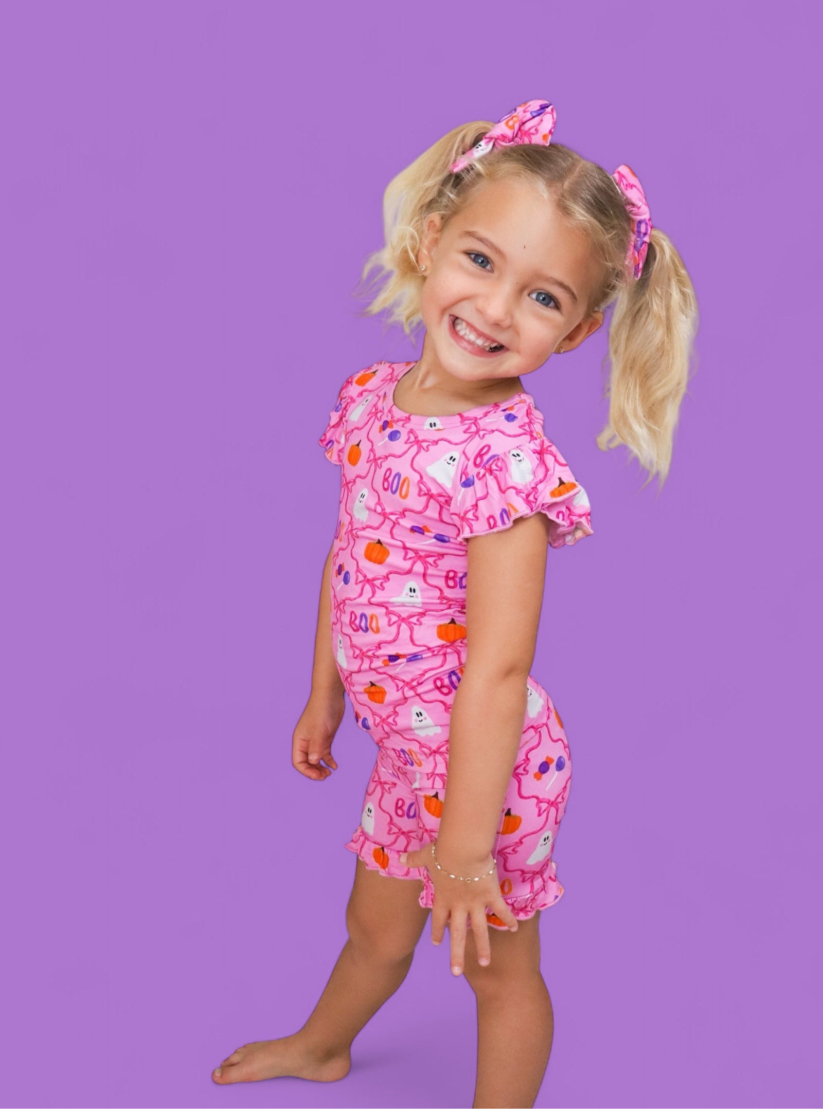 BERRY SWEET BOO DREAM RUFFLE SHORT SET