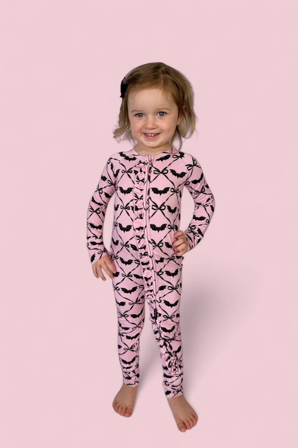 BATTY BOWS DREAM RUFFLE ROMPER