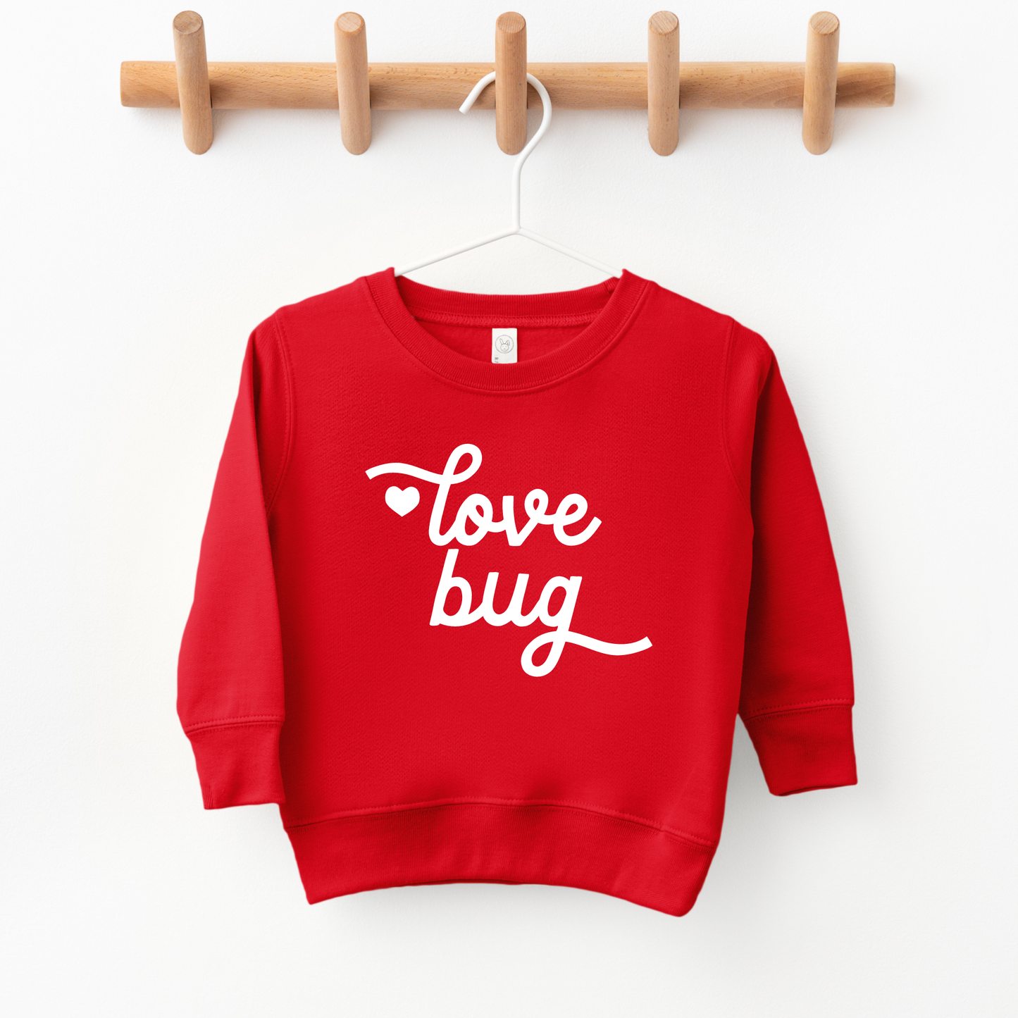 Love Bug Valentines Day Sweatshirt kids and Toddlers