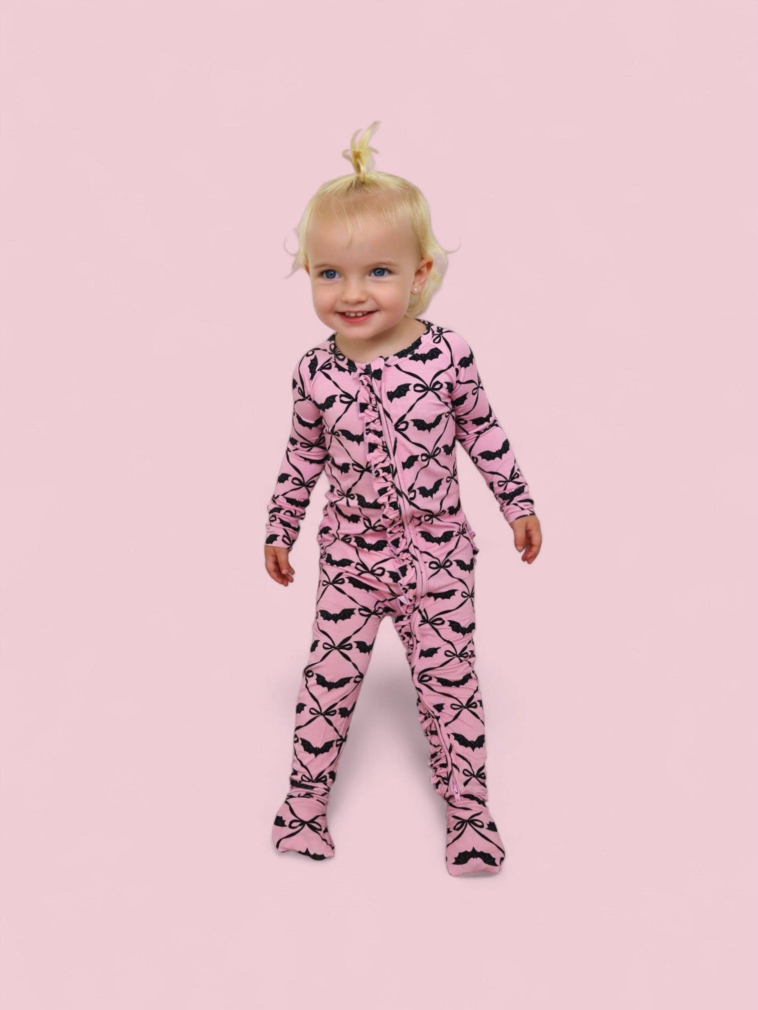 BATTY BOWS DREAM RUFFLE ROMPER