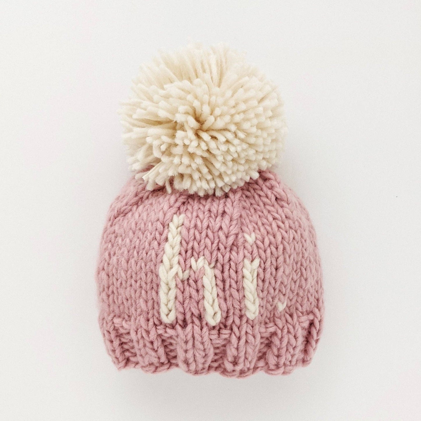 Hi. Rosy Hand Knit Beanie Hat Baby & Kids: XS (newborn)