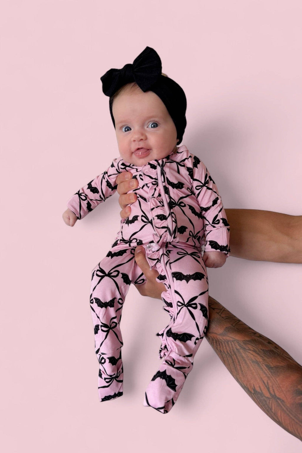BATTY BOWS DREAM RUFFLE ROMPER