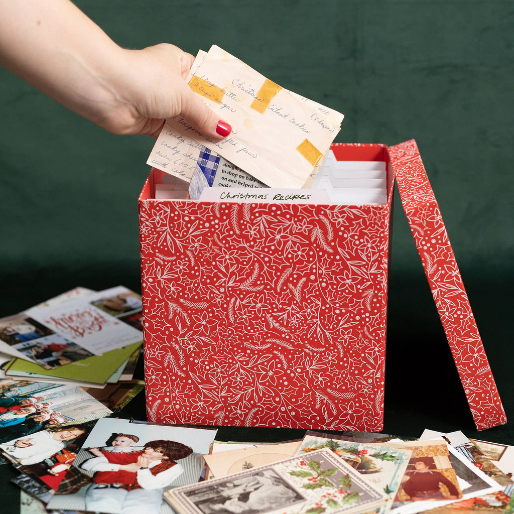 Holiday Floral Card Container