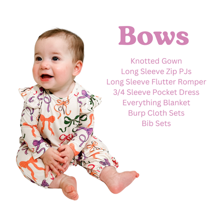 Bows Long Sleeve Zip PJ